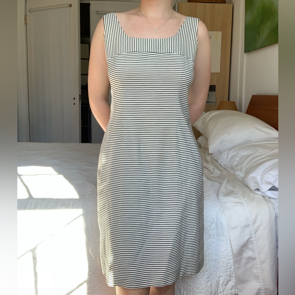 Striped Armani dress